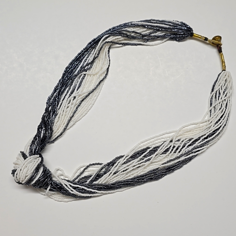 Multi Strand Seed Bead Neckace